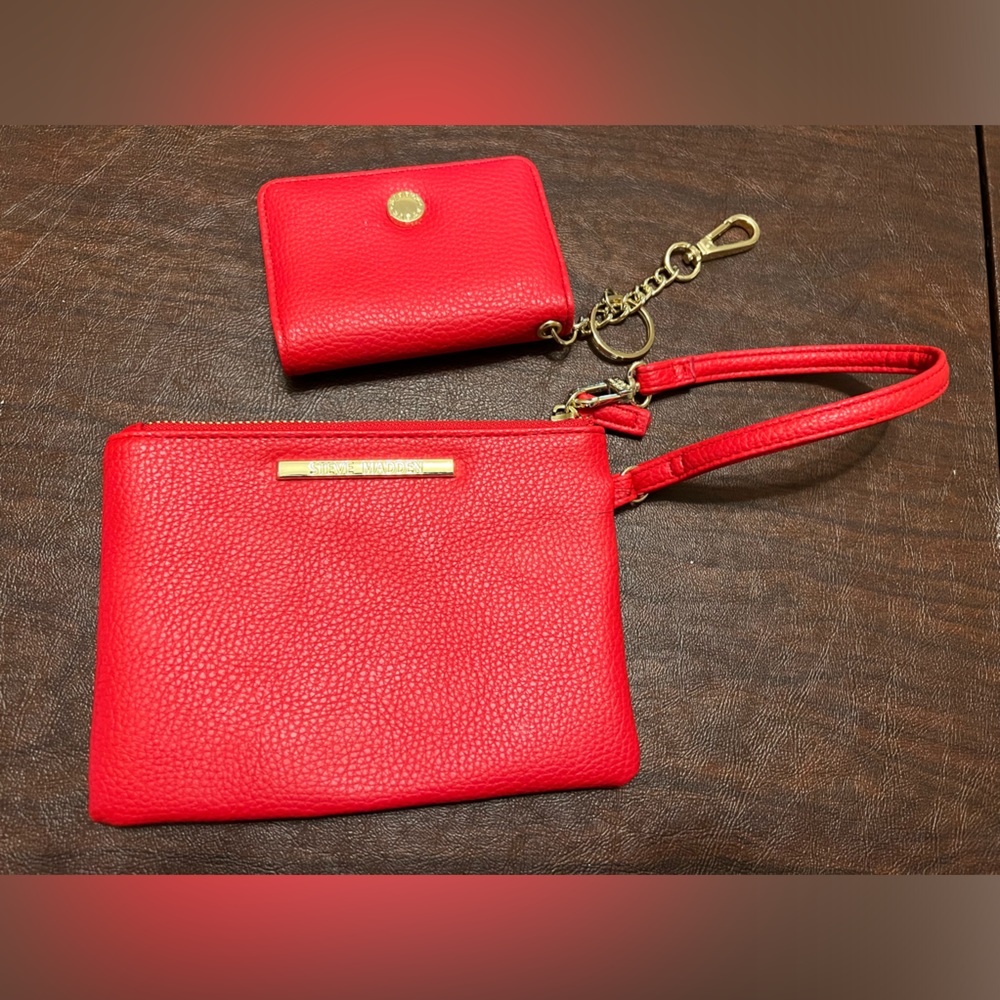 Steve Madden wristlet and mini wallet